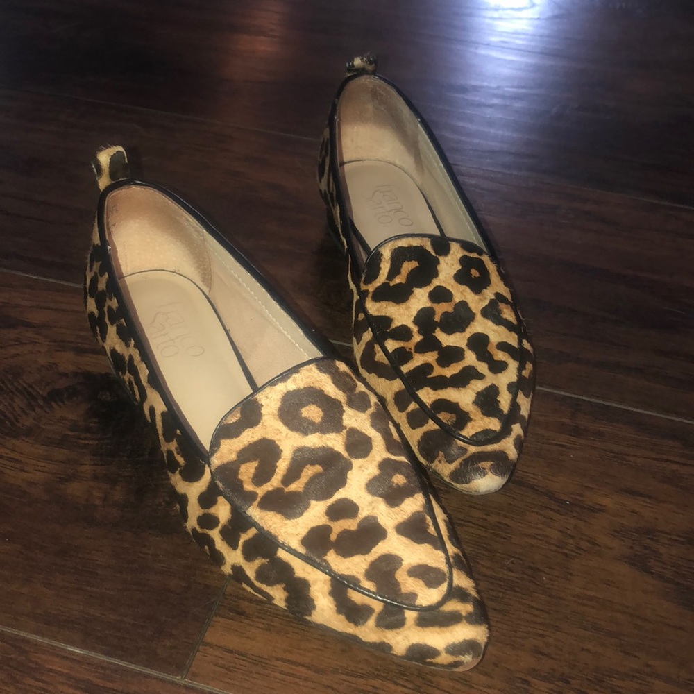 Leopard loafers